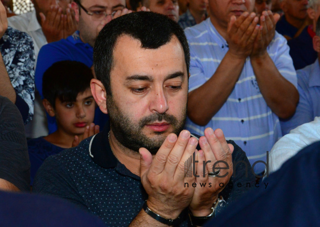 Eid prayer performed in all mosques in Azerbaijan on occasion of Ramadan holiday  Azerbaijan, Baku, June 15, 2018